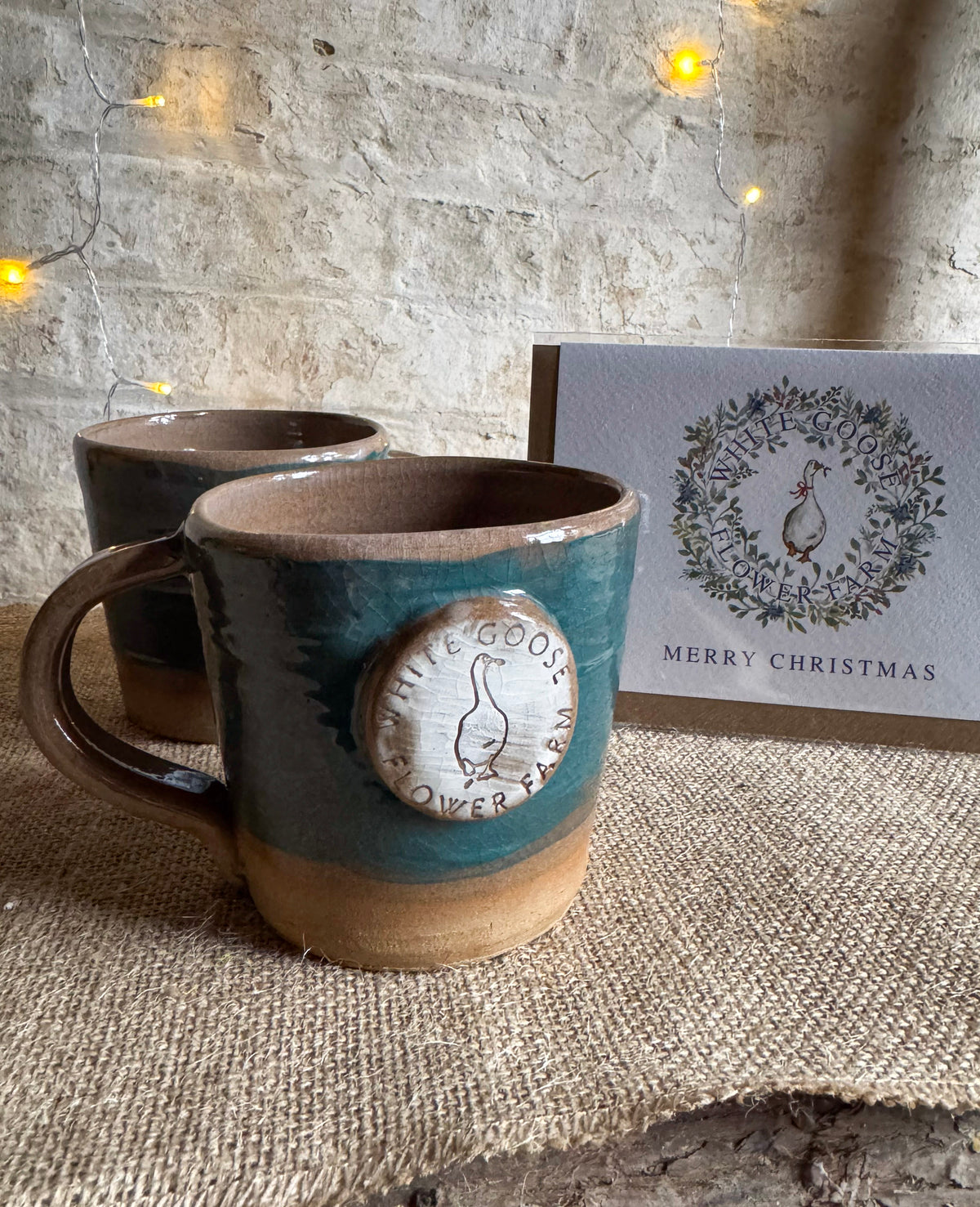 Handmade White Goose Mug