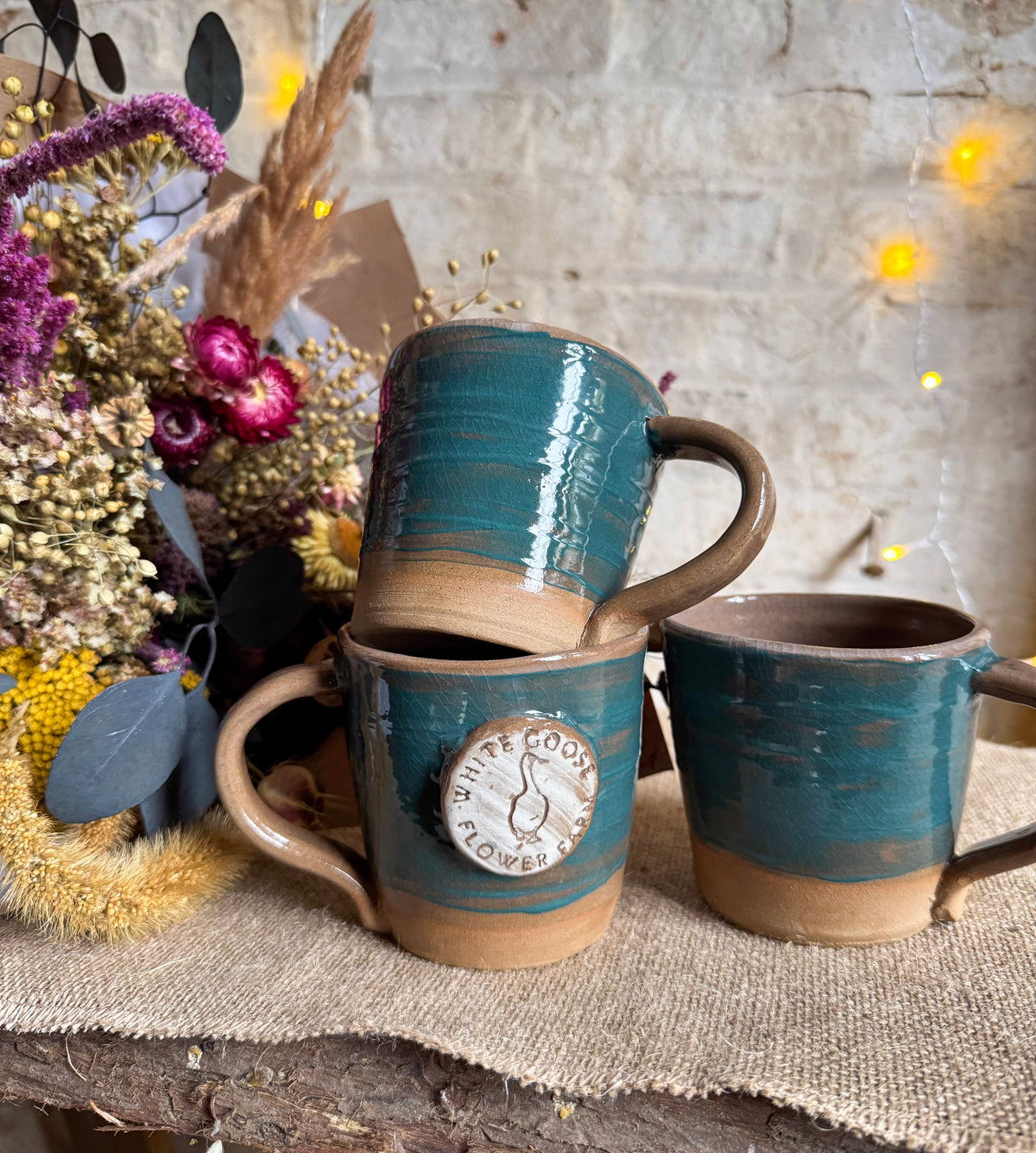 Handmade White Goose Mug