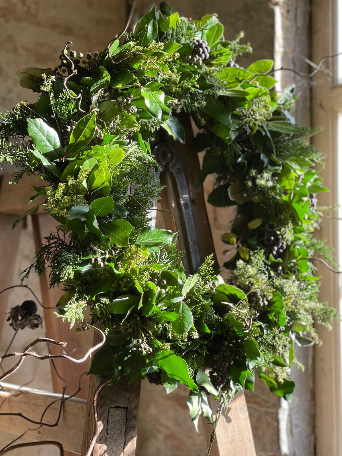 Large Christmas Wreath - Willow and Ivy